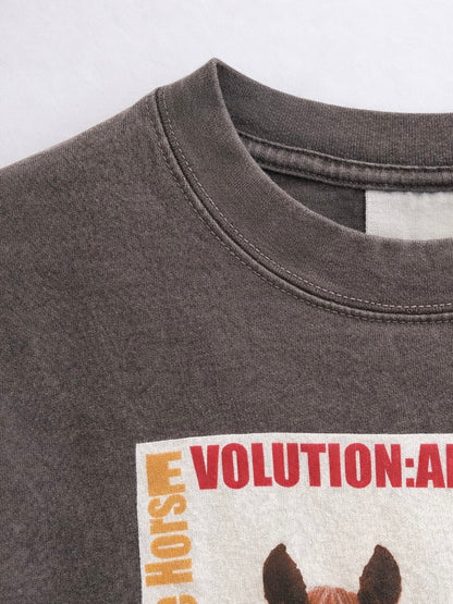 ＜予備在庫分販売＞EVOLUTION HORSE T-SHIRT / 2colors