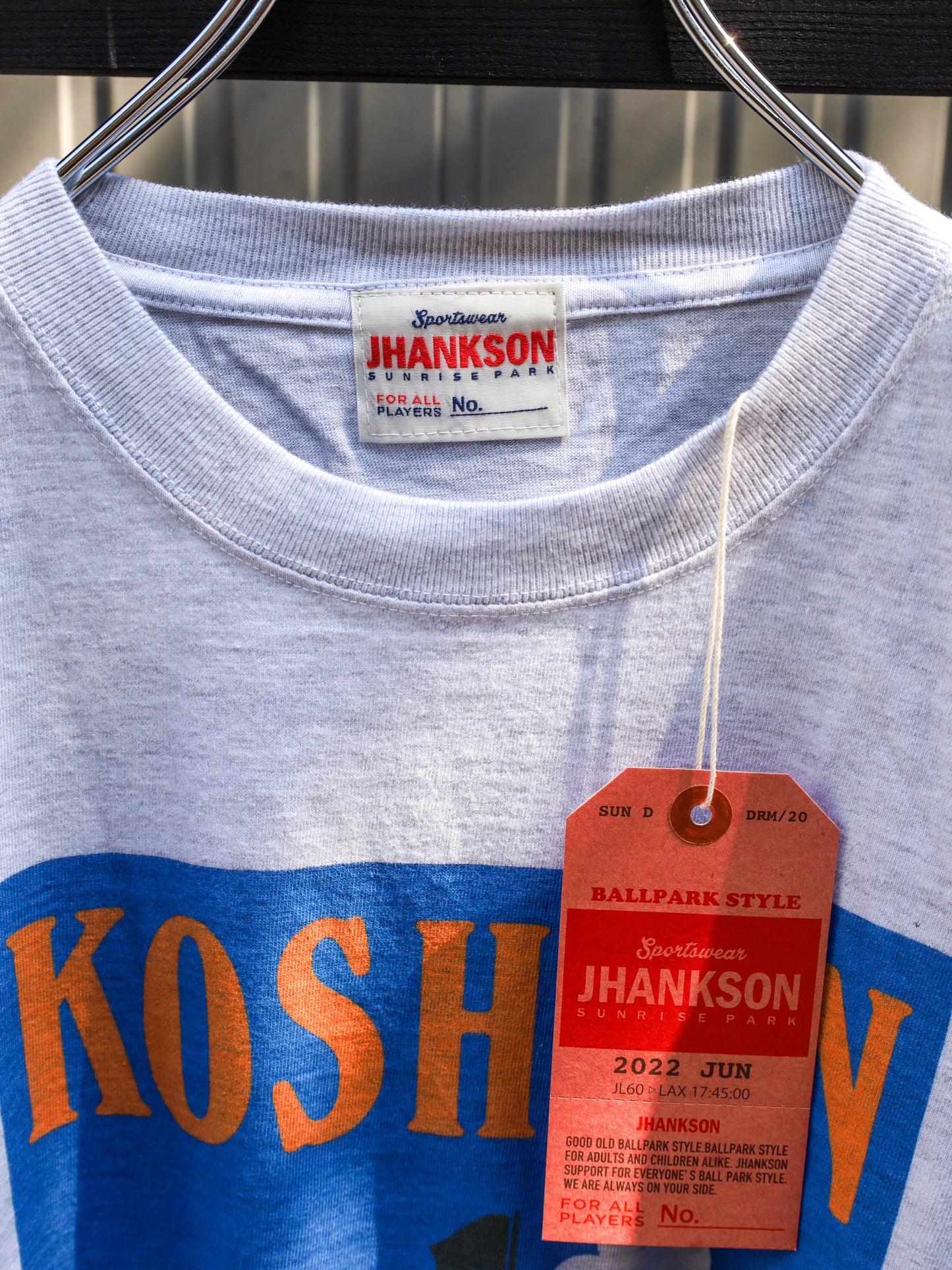 SCOREBOARD TEE / Ash Gray