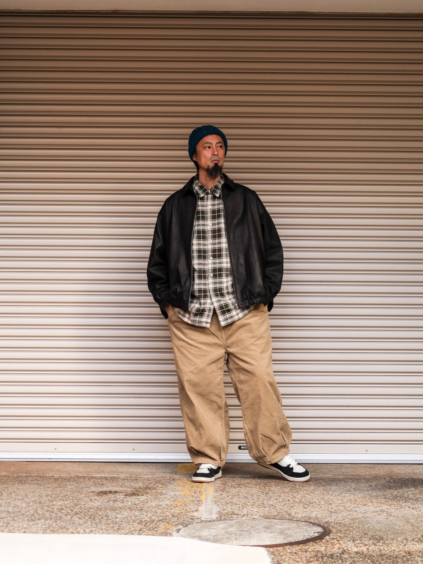 HEM TUCK EASY PANTS (CORDUROY) / Beige