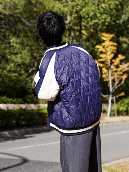 REVERSIBLE "SKAJAN" DOWN JACKET / BK/Navy