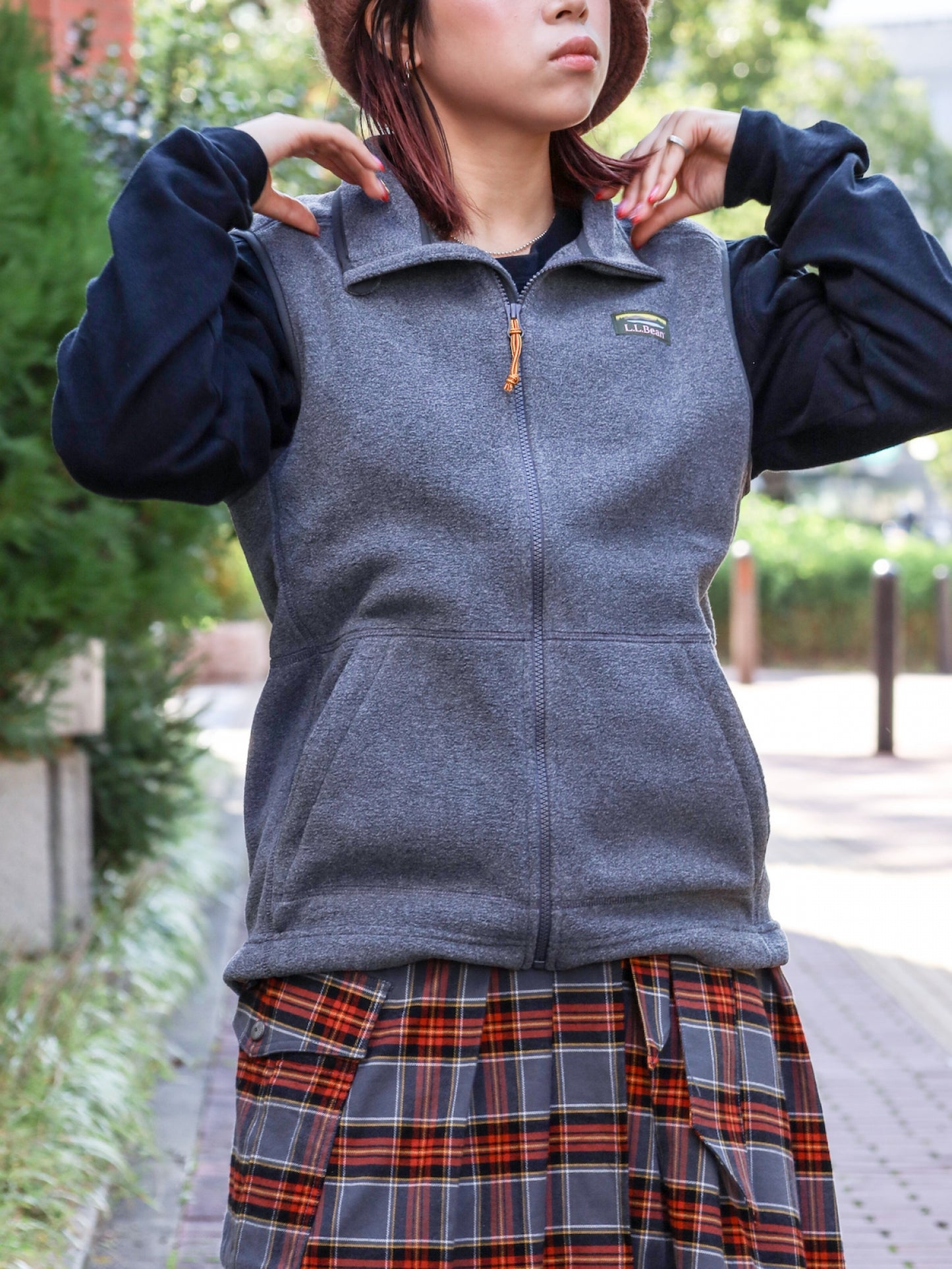 MEN'S MOUNTAIN CLASSIC FLEECE VEST / Charcoal heather