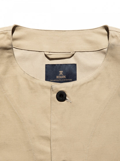 "SEEK & EXPLORE" DUCK DUNGAREE ENGINEER JACKET / Sand beige