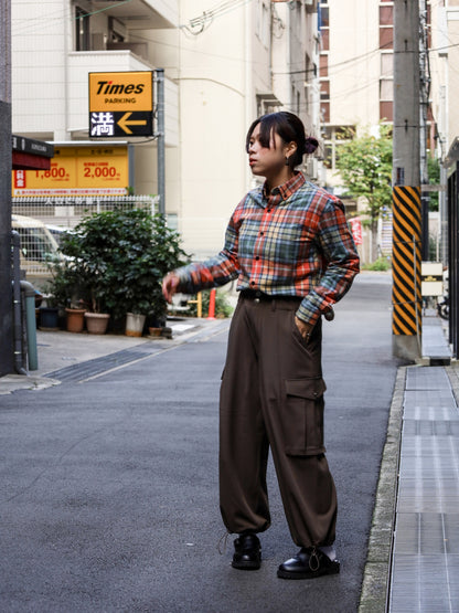 MEN'S SCOTCH PLAID FLANNEL SHIRT , TRADITIONAL FIT / Washed buchanan