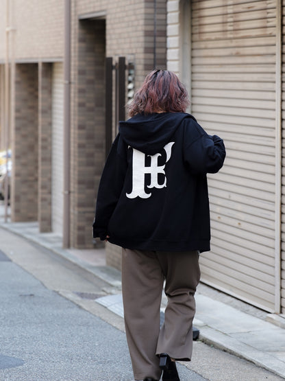 "fulton × JHANKSON" TEAM ZIP HOODIE / Black