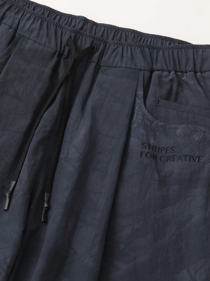 WIDE TAPERED EASY PANTS (REAL TREE CAMO) / Black tree camo