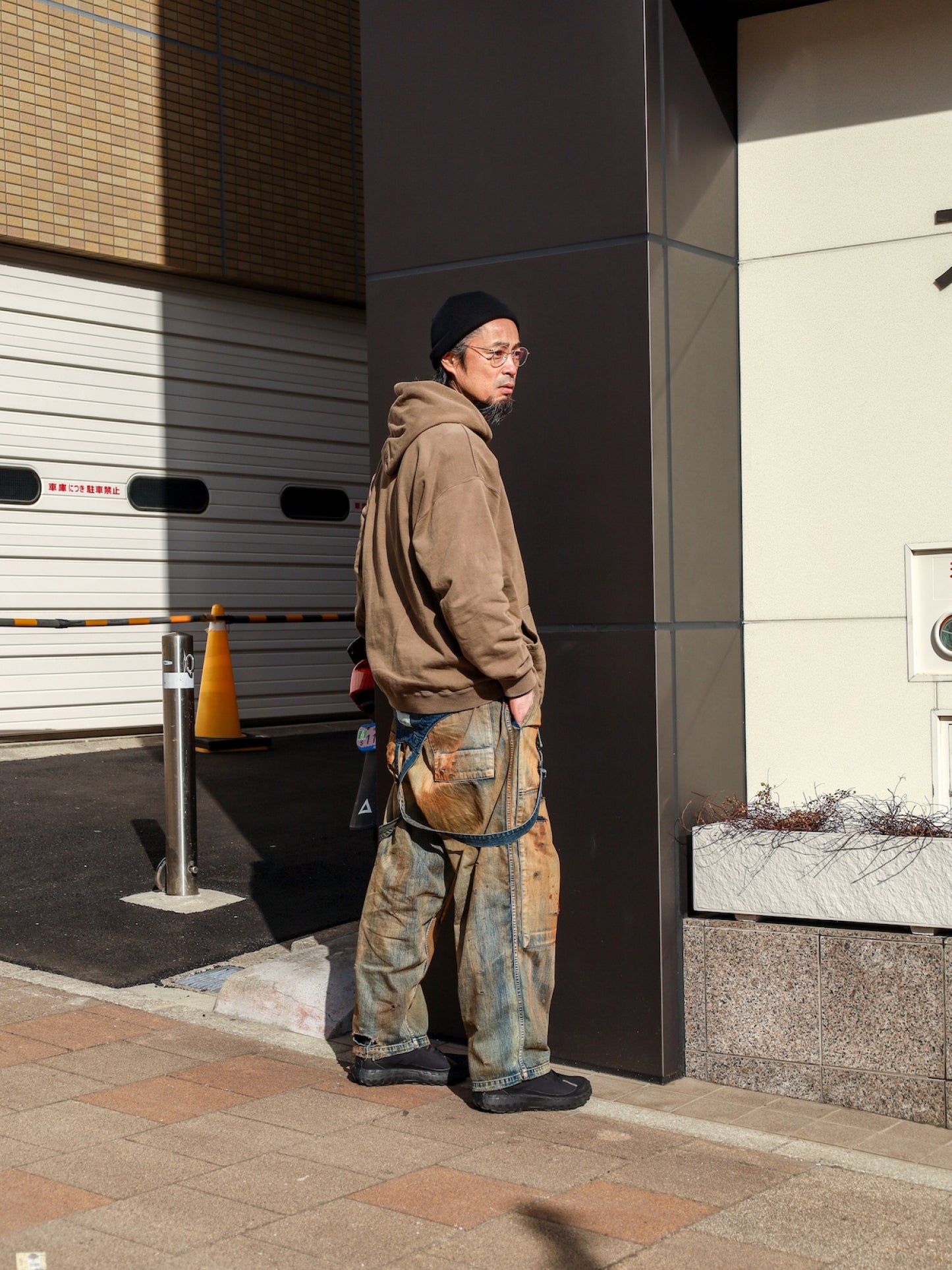 100-YEAR PROCESSING DENIM DECK OVER PANTS / FLATBUSH Ltd.