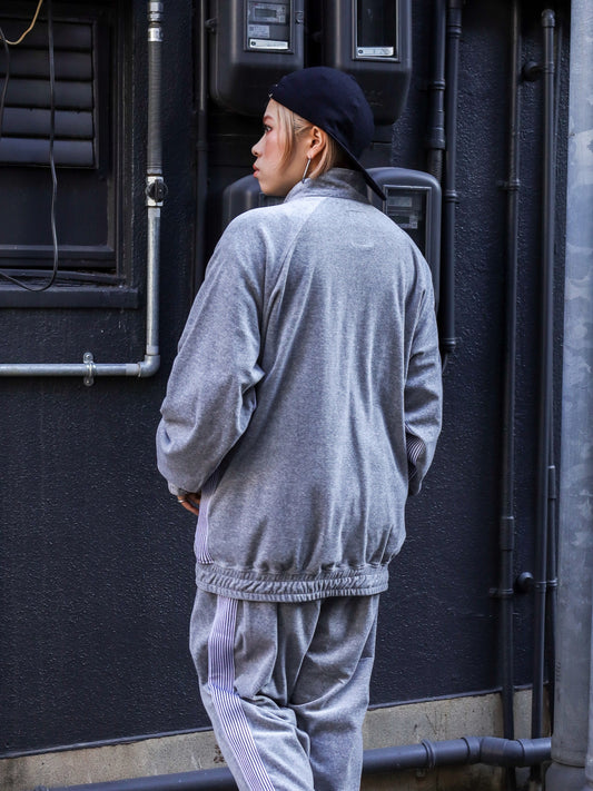 VELOUR TRACK JACKET / Grey