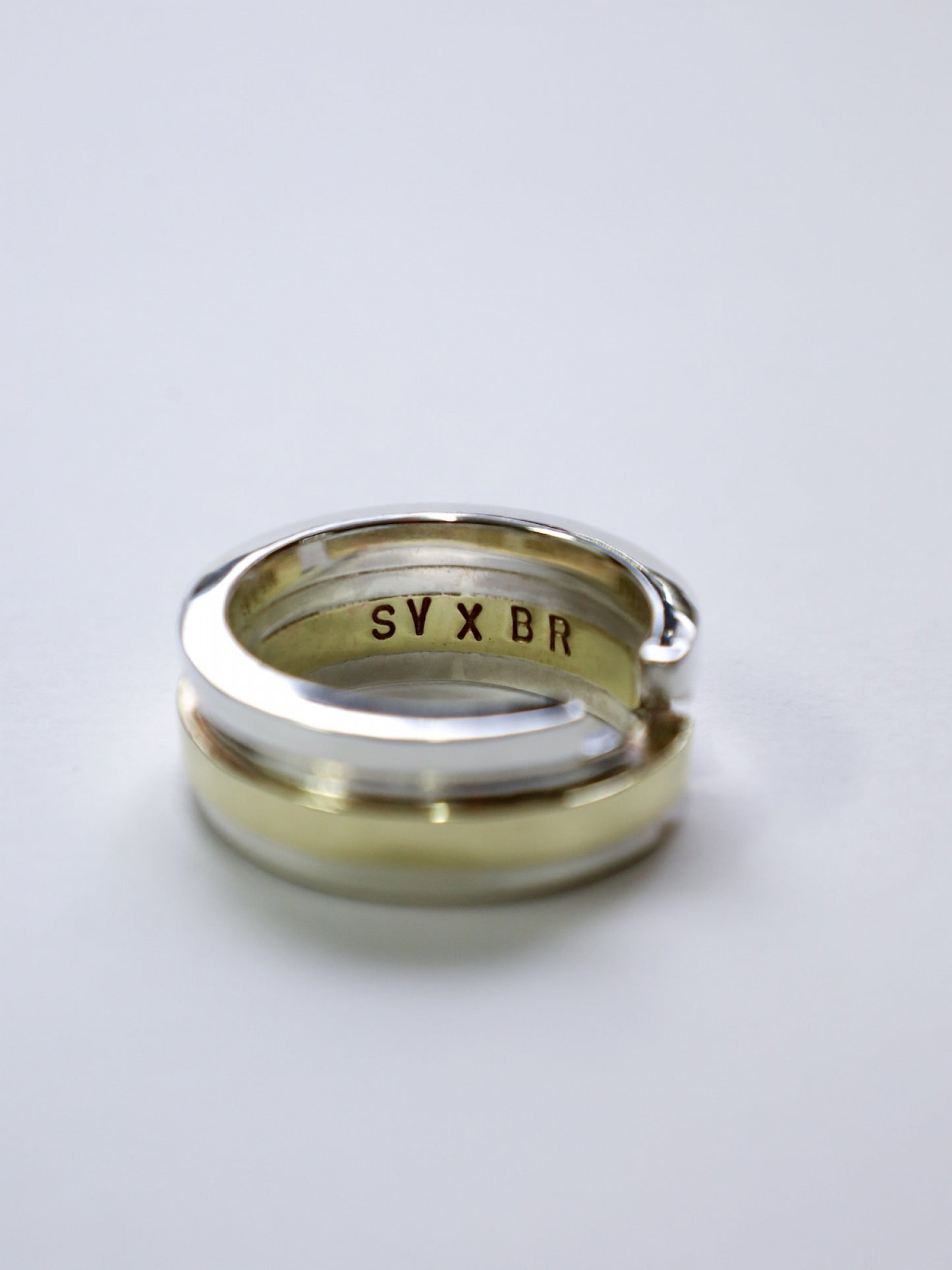UNEVEN BARS RING / Silver × Brass