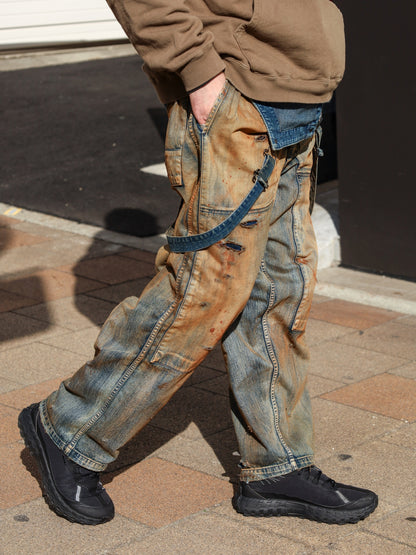 100-YEAR PROCESSING DENIM DECK OVER PANTS / FLATBUSH Ltd.