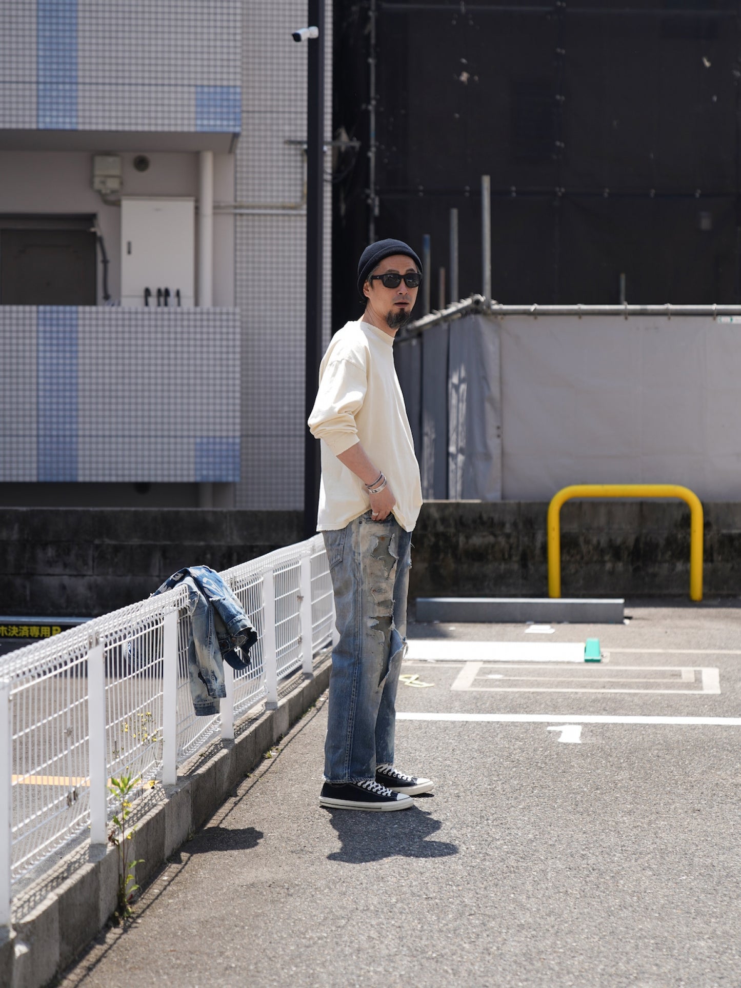 HARD REMAKED REGULAR TAPERED 5P PANTS / Indigo(remake)