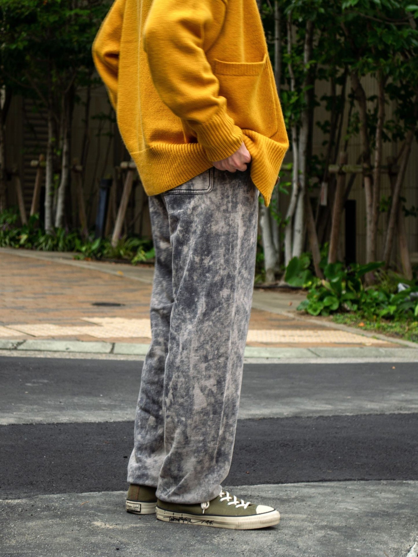 VOO-SPG-095 / SMOKY BLEACHED EZ / Black