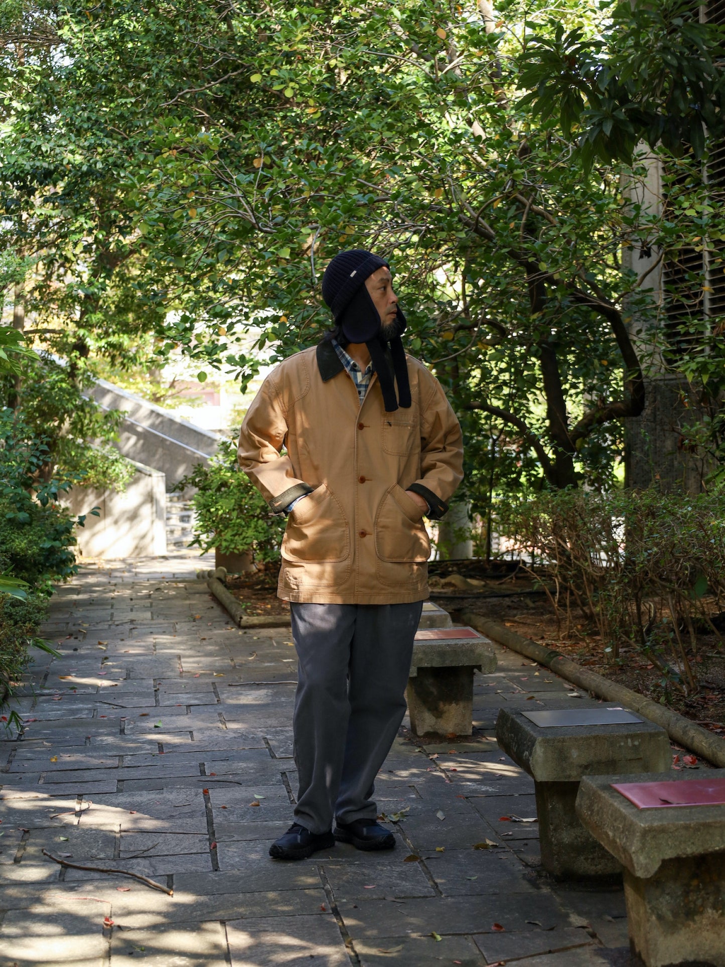 MEN'S ORIGINAL FIELD COAT, COTTON LINER / Saddle