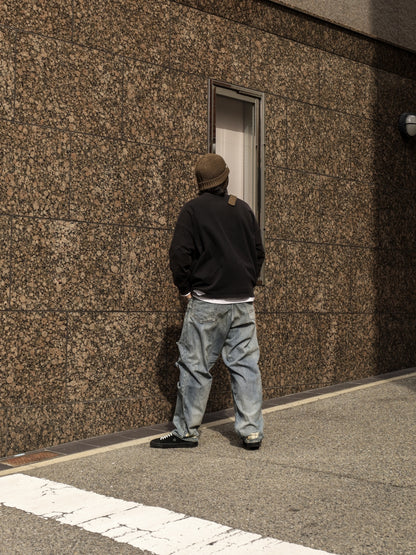 CHECK COMBI DENIM 5P PANTS / Indigo(REMAKE)