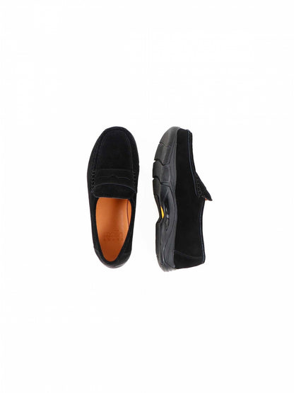 HYBRID LOAFERS / Black suede