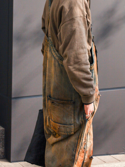 100-YEAR PROCESSING DENIM DECK OVER PANTS / FLATBUSH Ltd.