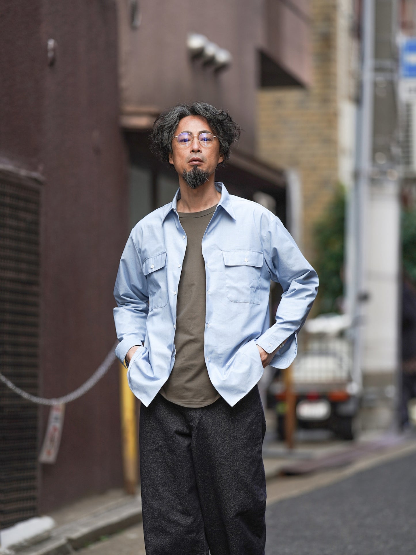 ファットパンツ / メランジェデニム