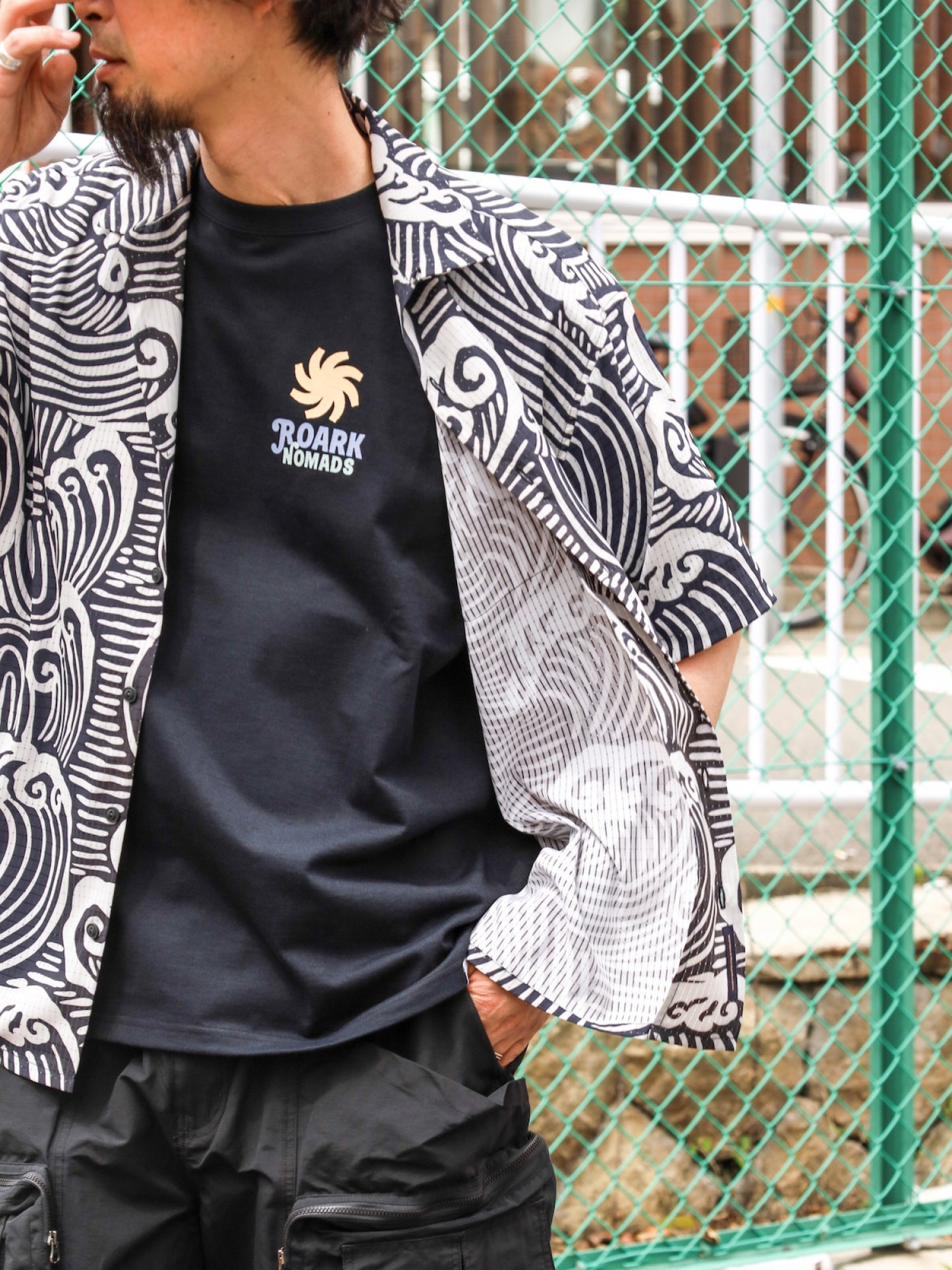 "WAVE" BLESS UP SS / Black