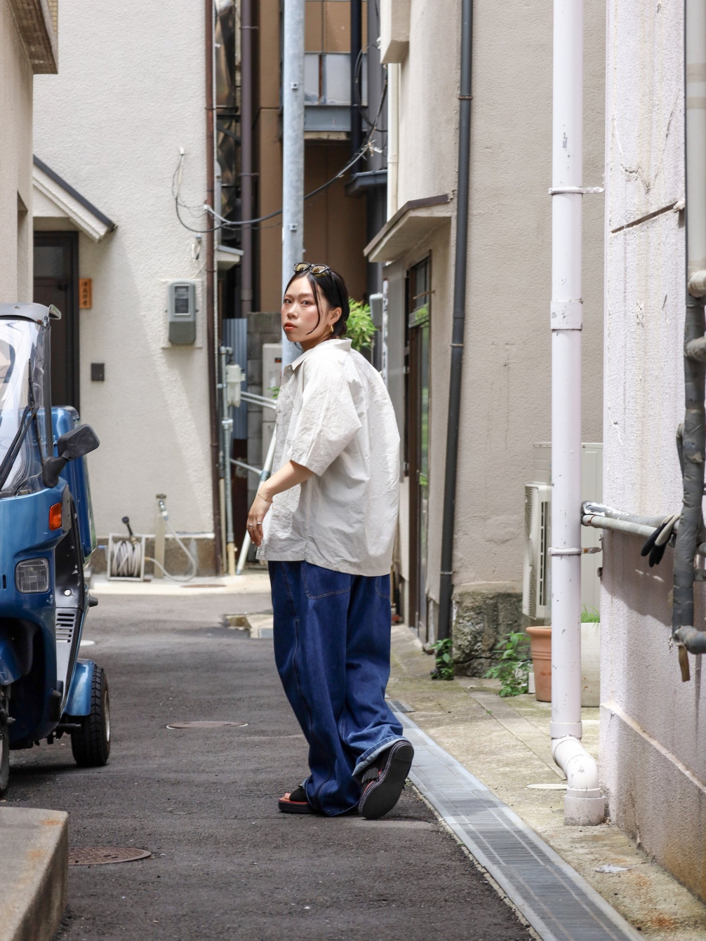 半袖ヒトエラグラン / アイボリー