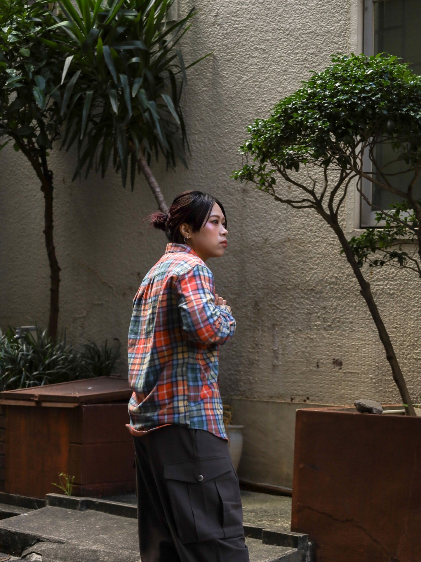 MEN'S SCOTCH PLAID FLANNEL SHIRT , TRADITIONAL FIT / Washed buchanan