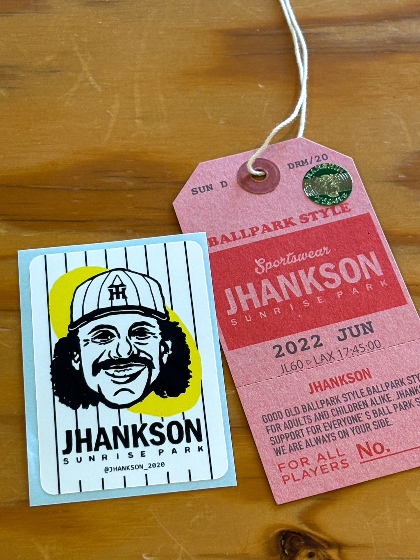 "阪神タイガース×JHANKSON" RANDY BONDS SWEAT / Ash gray