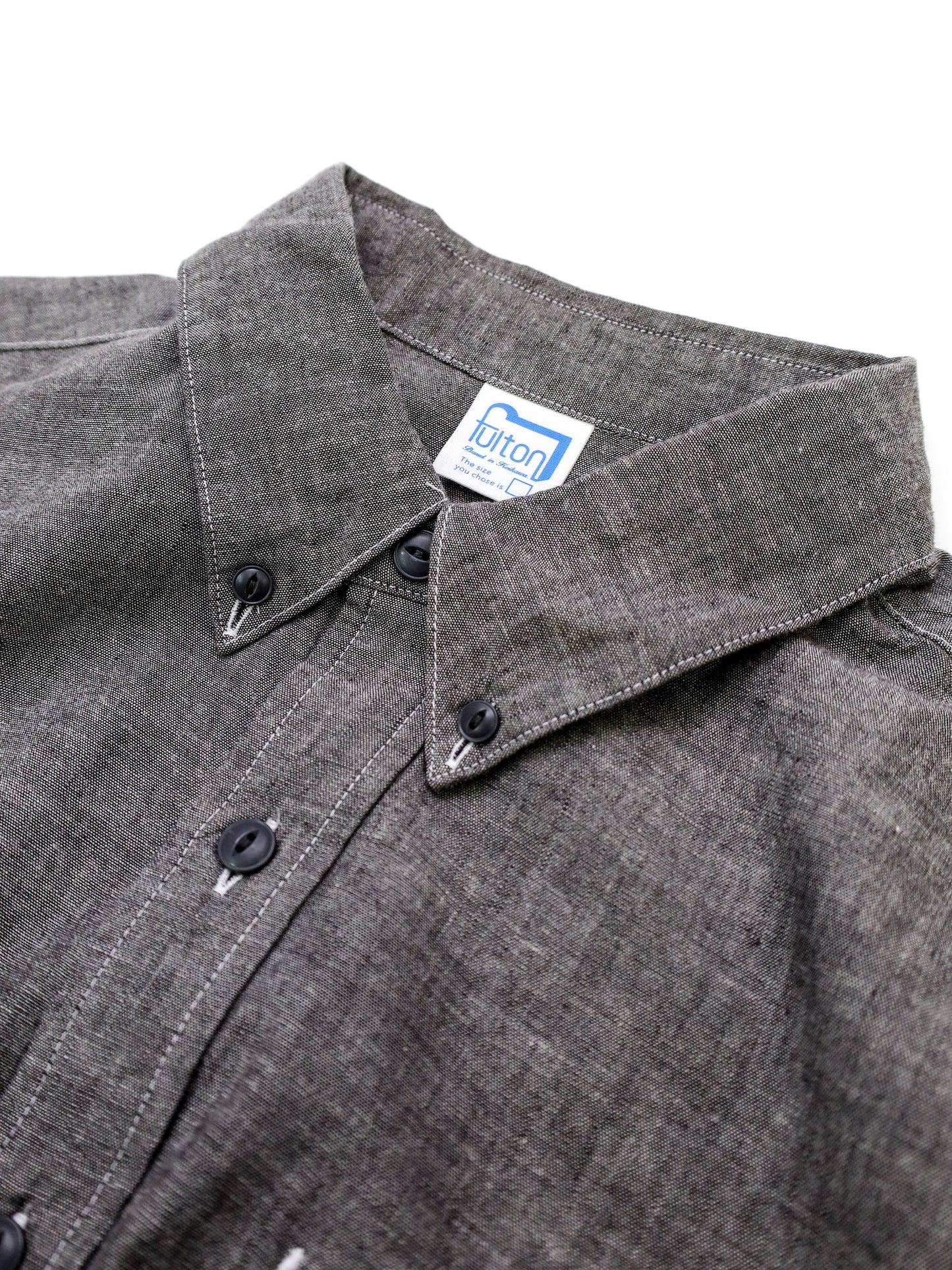 ”OWN WAY” B.D SHIRTS 改 (CHAMBRAY) / Smokey black
