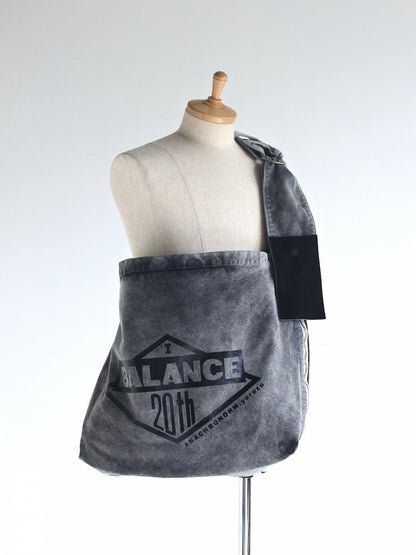 SULFUR  DYED CANVAS タスキショルダー / Black