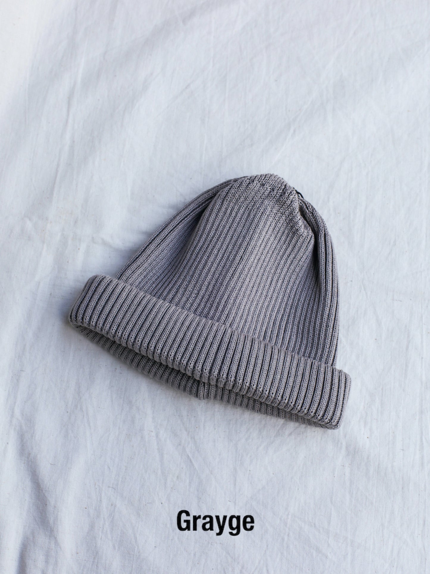 COTTON ROLL UP BEANIE / 13colors