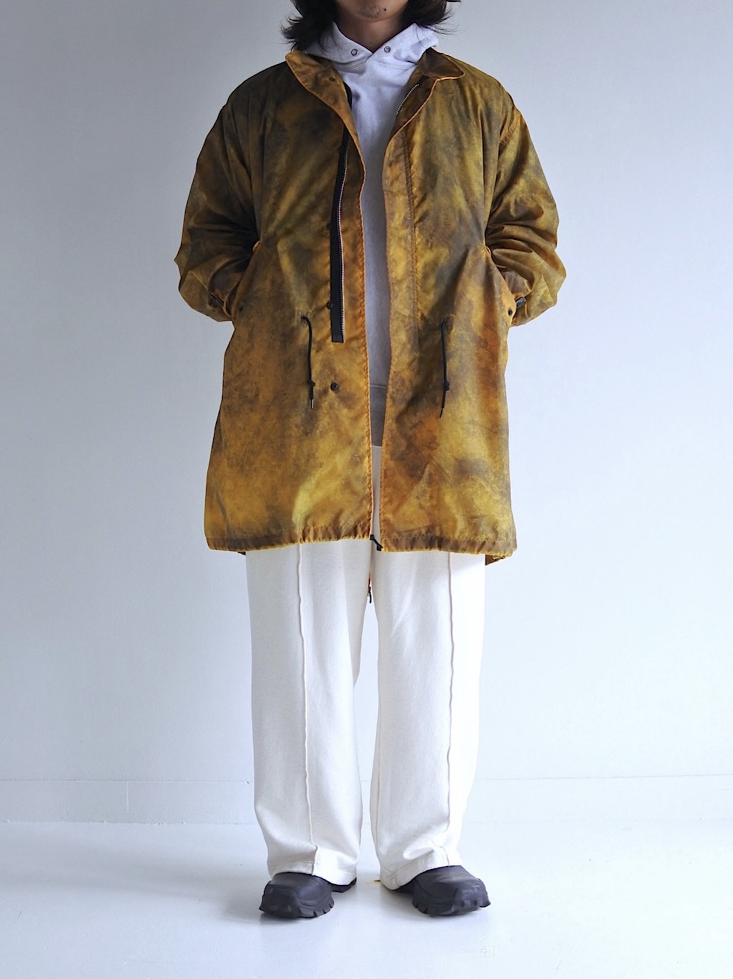 DIRTPAINT NYLON MODS COAT / Yellow