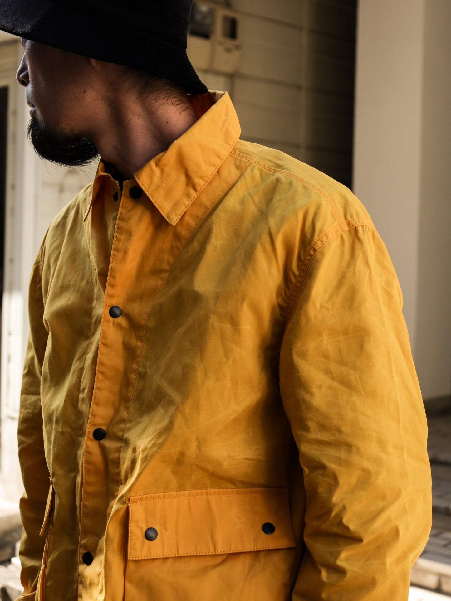 WAXED SHACKET / Yellow