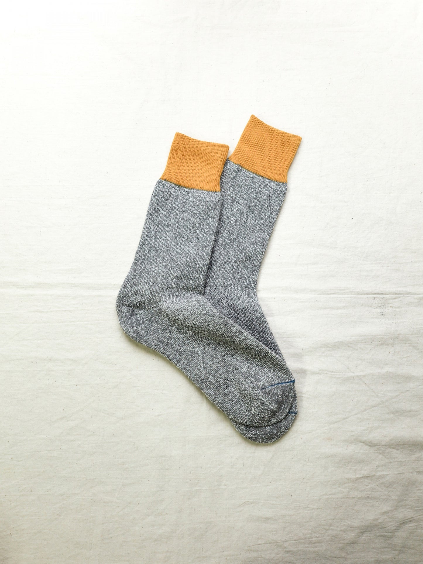 DOUBLE FACE CREW SOCKS SILK & COTTON / 3colors