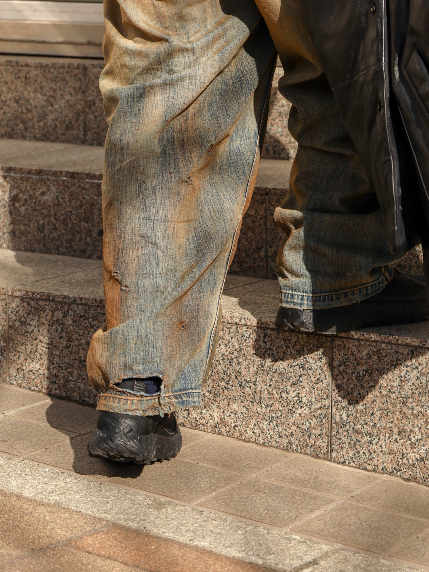 100-YEAR PROCESSING DENIM DECK OVER PANTS / FLATBUSH Ltd.