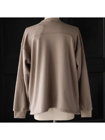 ボンバーヒート裏起毛 サイドスリット フットボール スウェット / 3colors