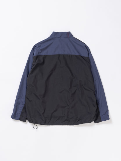 EXCHANGE PATTERN NYLON JACKET / Navy x black