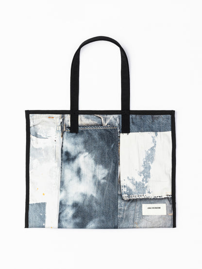 REVERSIBLE CAMP STEADY TOTE BAG / Black×indigo