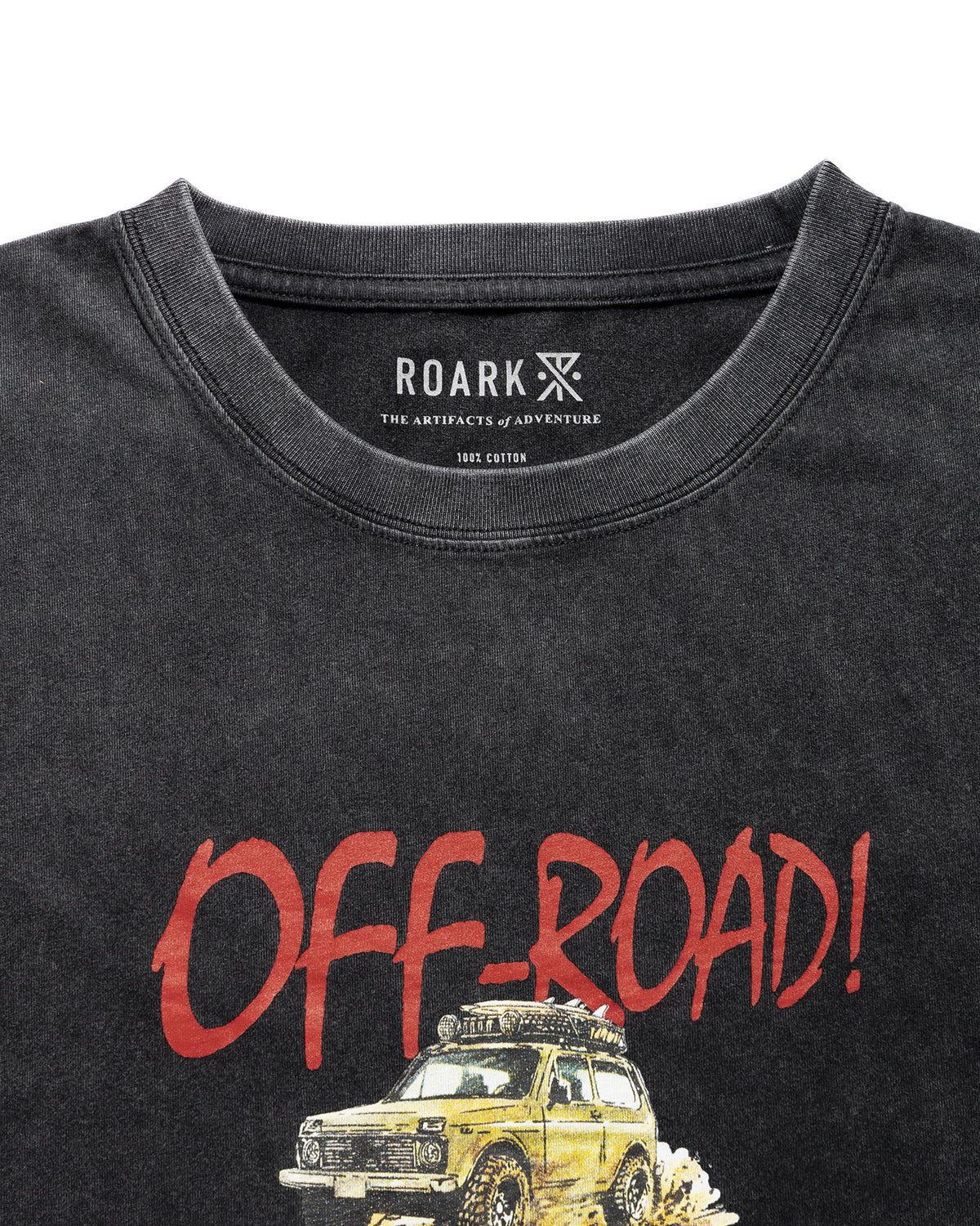 "OFF ROAD" WELL WORN L/S TEE / Black