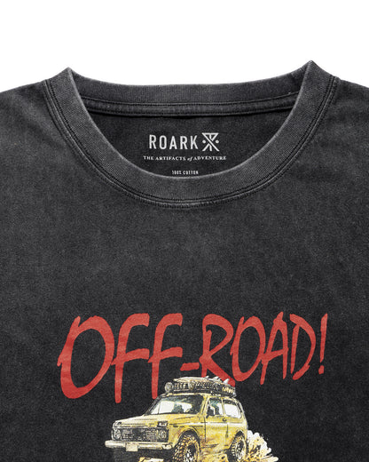 "OFF ROAD" WELL WORN L/S TEE / Black