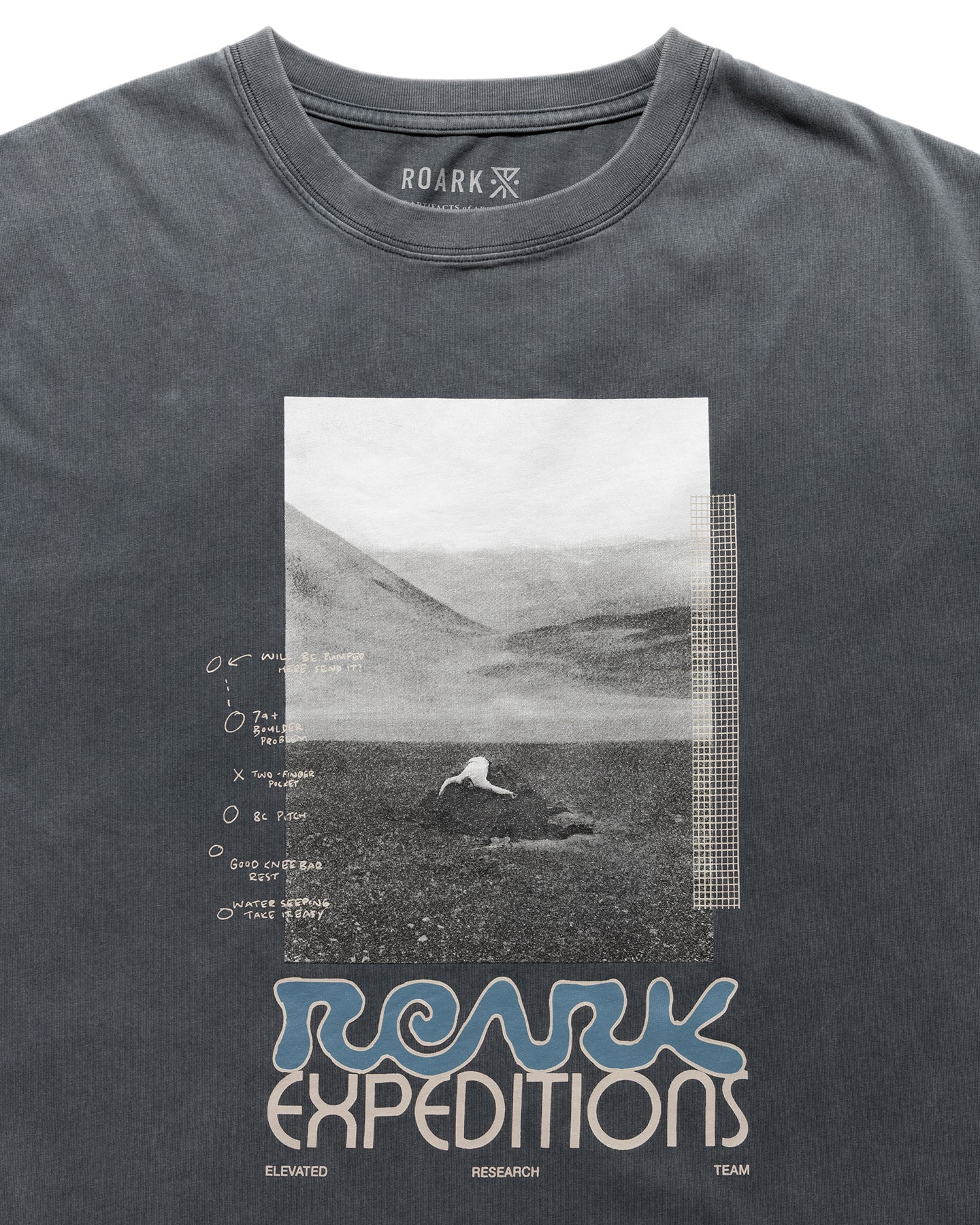 "ELEVATED" WELL WORN L/S Tee / Desert Navy