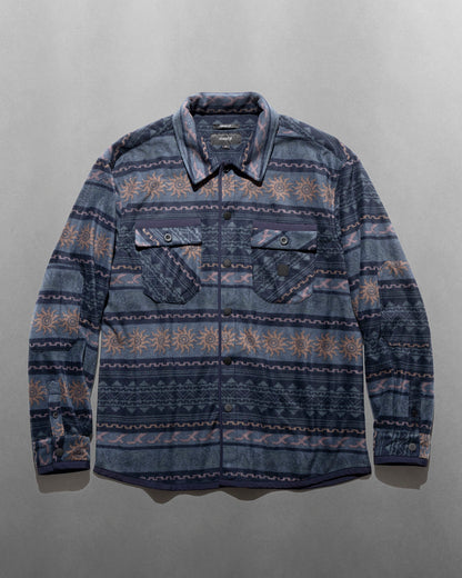 FLEECE EMBER OVER SHIRT / Navy