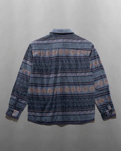 FLEECE EMBER OVER SHIRT / Navy