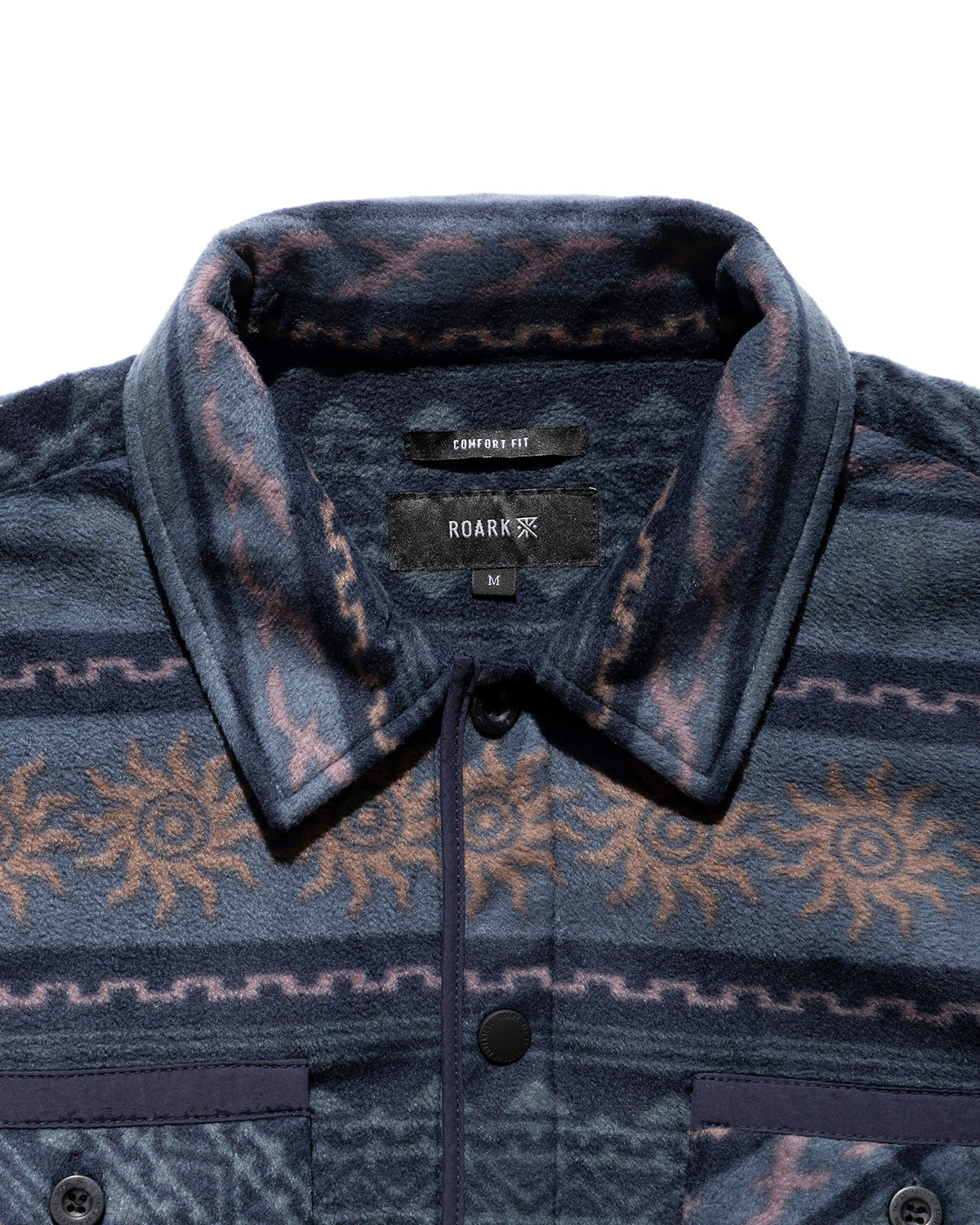 FLEECE EMBER OVER SHIRT / Navy