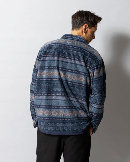 FLEECE EMBER OVER SHIRT / Navy