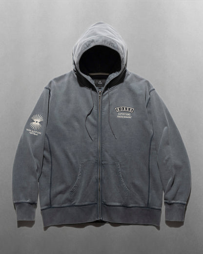 "ROAMIING" F/Z HOOD SWEAT / Desert Navy