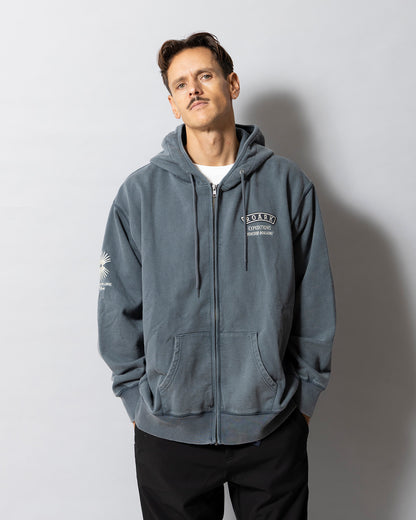 "ROAMIING" F/Z HOOD SWEAT / Desert Navy