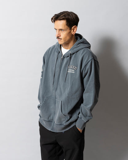 "ROAMIING" F/Z HOOD SWEAT / Desert Navy