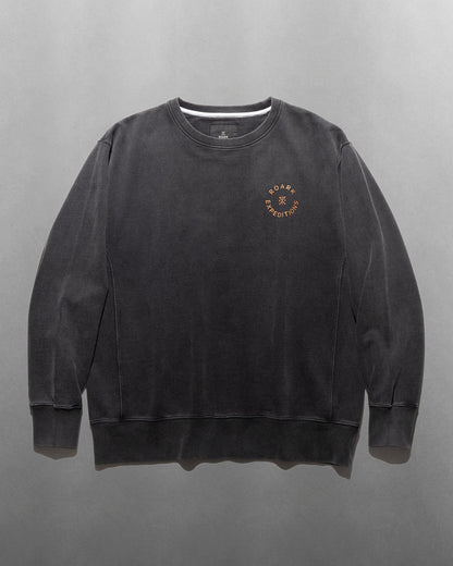 "R.E" CREW SWEAT / Black