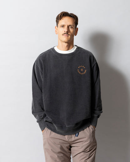 "R.E" CREW SWEAT / Black