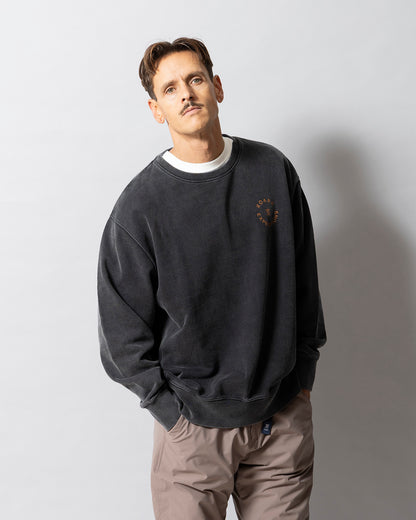 "R.E" CREW SWEAT / Black