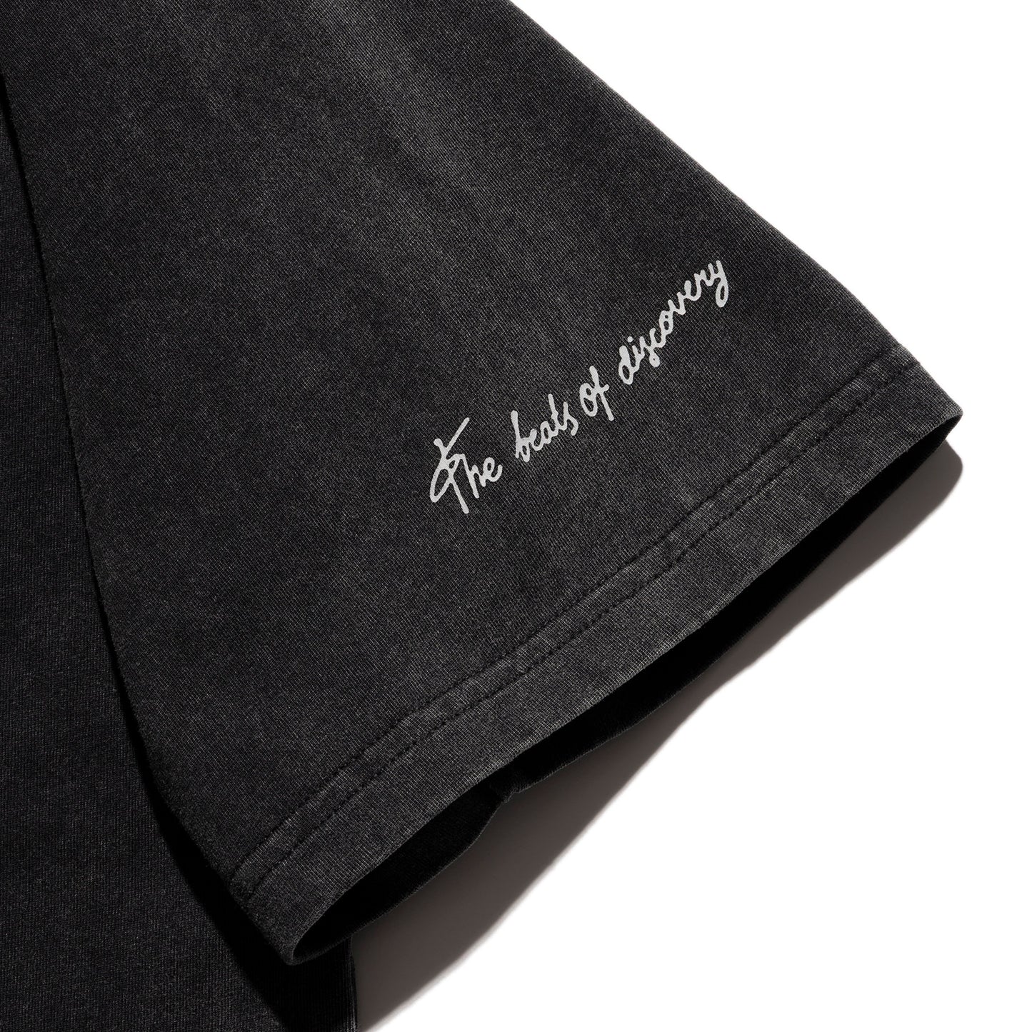 "NATIVE PLANTS" WELL WORN TEE / Black