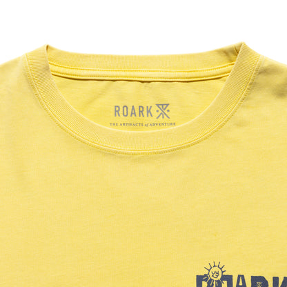 "CLOUD 9" WELL WORN TEE / Yellow