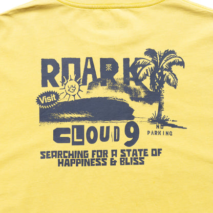 "CLOUD 9" WELL WORN TEE / Yellow